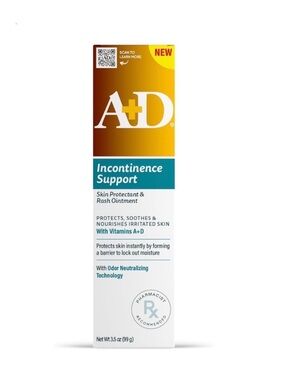 A+D Incontinence Support Skin Protectant & Rash Ointment 3.5 oz